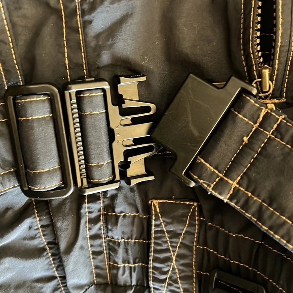 ossi skiwear belted suit black Sz M - Picture 8 of 15